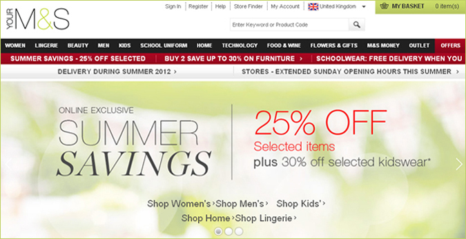 Изображение с сайта компании Marks & Spencer