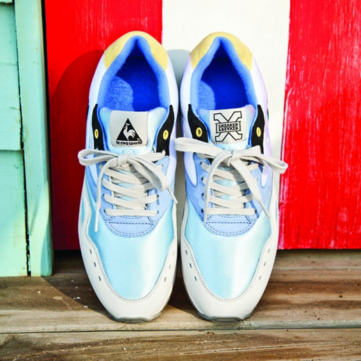20130807 Кроссовки, созданные Le coq sportif в сотрудничестве с журналом Sneaker freaker. Фотография предоставлена компанией.