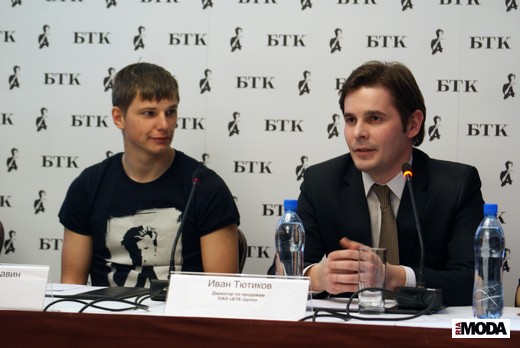 20110321 Пресс-конференция Андрея Аршавина и специалистов ОАО «БТК групп». Андрей Аршавин и Иван Тютиков. Фотография Александра Кузнецова, ИА «РИА МОДА»