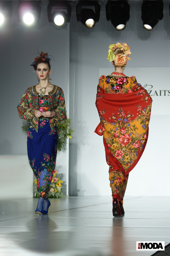 20100401 Russian Fashion Week. Показ коллекции Вячеслава Зайцева «МЕТАМОРФОЗЫ» (осень-зима 2010/2011). Фотография Александра Кузнецова, ИА «РИА МОДА».