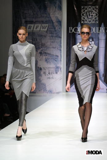 20100404 Russian Fashion Week. Показ коллекции Анны и Алексея Бородулиных «SOLYARIS» (сезон осень-зима 2010/2011). Фотография Валентины Кузнецовой, ИА «РИА МОДА».