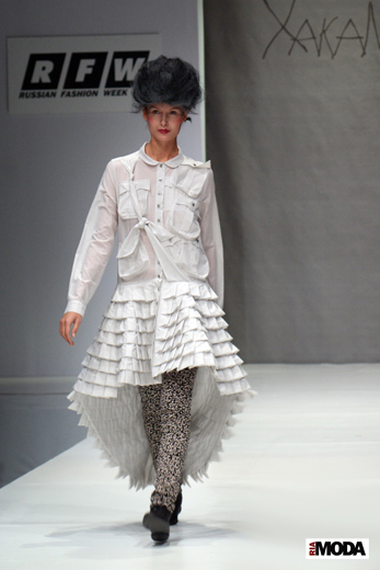 20100405 Russian Fashion Week. Показ коллекции ХакаМа «Коллекция №14» (сезон осень-зима 2010/2011). Фотография Валентины Кузнецовой, ИА «РИА МОДА».