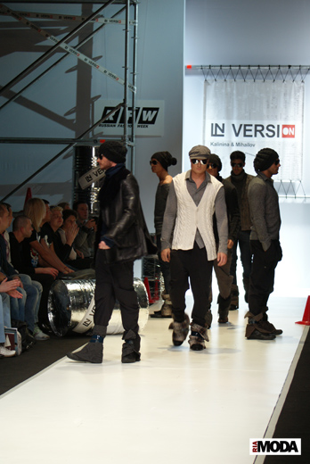 20100405 Russian Fashion Week. Показ коллекции Лады Калининой и Никиты Михайлова (сезон осень-зима 2010/2011). Фотография Валентины Кузнецовой, ИА «РИА МОДА».