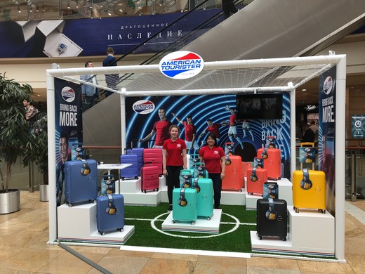 Открытие pop-up stores. Фотография предоставлена брендом American Tourister