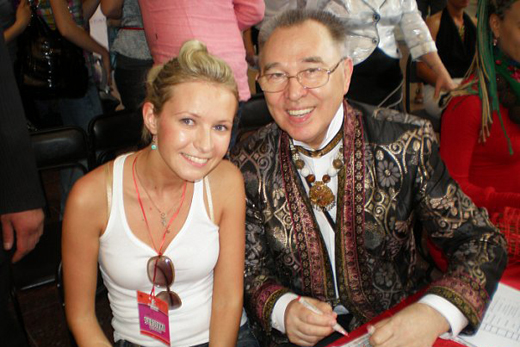 20100515 Губернский стиль, Воронеж. Обладательница Гран При Анастасия Кондакова и председатель жюри конкурса «Губернский стиль» Вячеслав Зайцев. Фотография предоставлена дизайнером Анастасией Кондаковой.