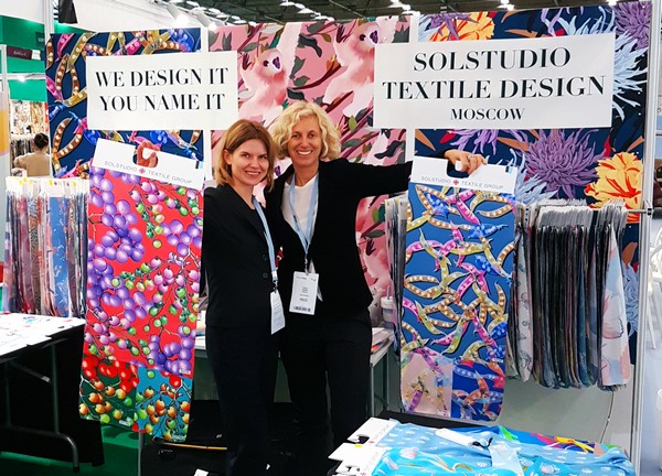 Семь работ Solstudio Textile Design были размещены на стенде тенденций выставки Première Vision в Париже